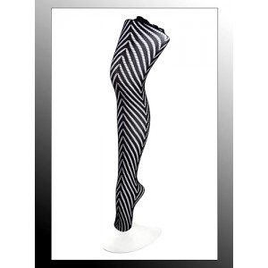 Leggings/ Tights/ Pantyhose - 12-pair Mesh - Black - SK-LGN2486